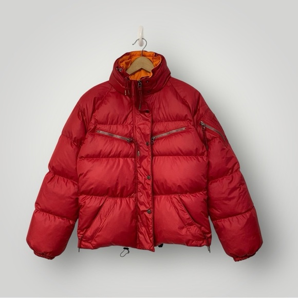 JET SET DUCK DOWN SKI PUFFER RED SZ M - Picture 1 of 12